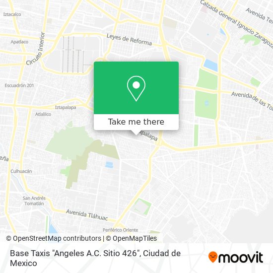 Base Taxis "Angeles A.C. Sitio 426" map