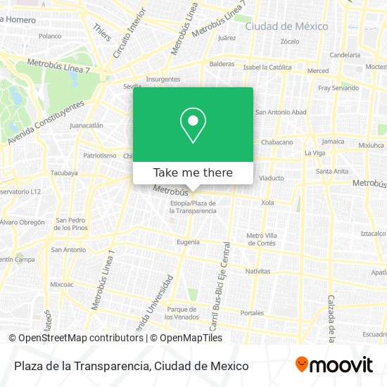 Plaza de la Transparencia map