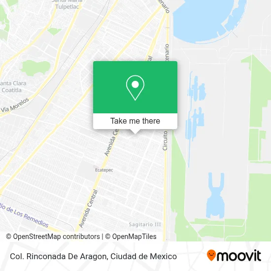 Col. Rinconada De Aragon map