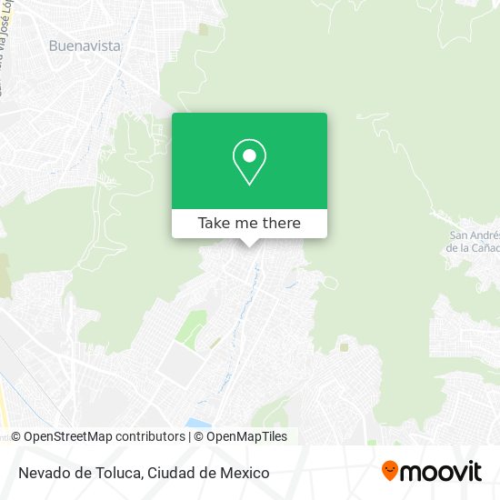 Nevado de Toluca map