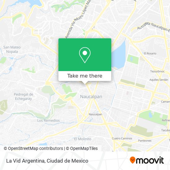 La Vid Argentina map