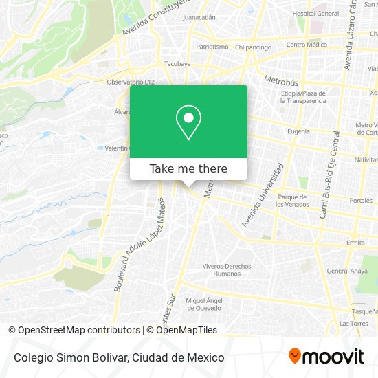 Colegio Simon Bolivar map