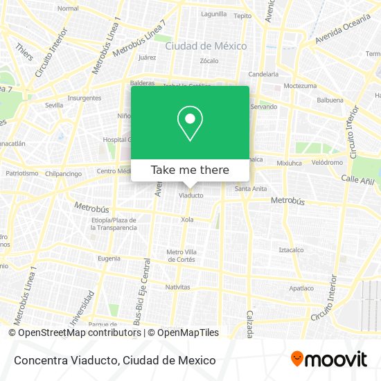 Concentra Viaducto map