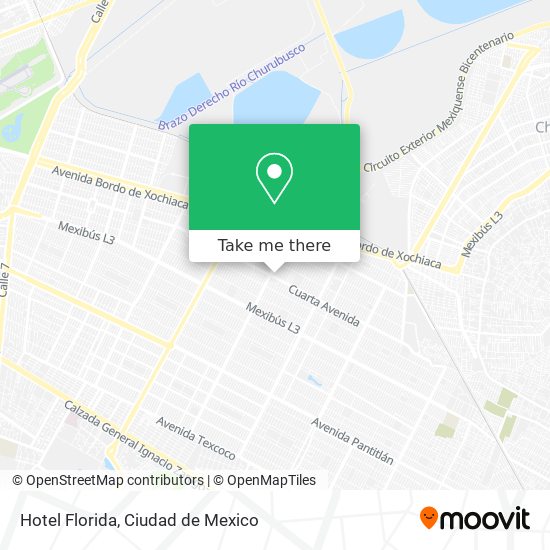 How to get to Hotel Florida in Nezahualcóyotl by Bus or Metro?
