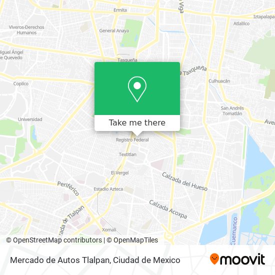 Mercado de Autos Tlalpan map