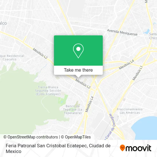 Feria Patronal San Cristobal Ecatepec map