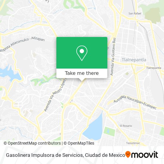 Mapa de Gasolinera Impulsora de Servicios