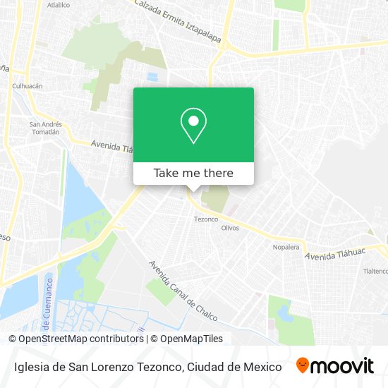 Iglesia de San Lorenzo Tezonco map