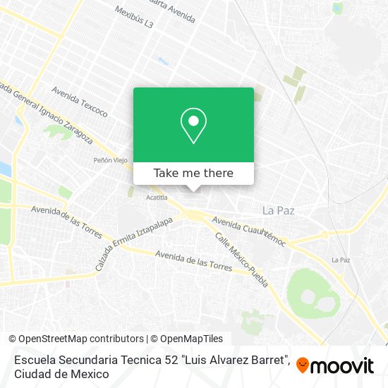 Escuela Secundaria Tecnica 52 "Luis Alvarez Barret" map