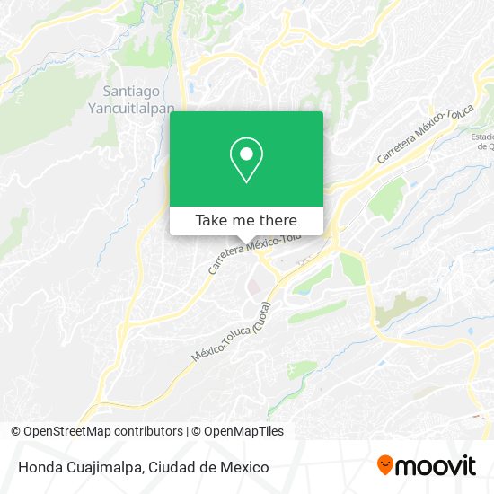 Honda Cuajimalpa map