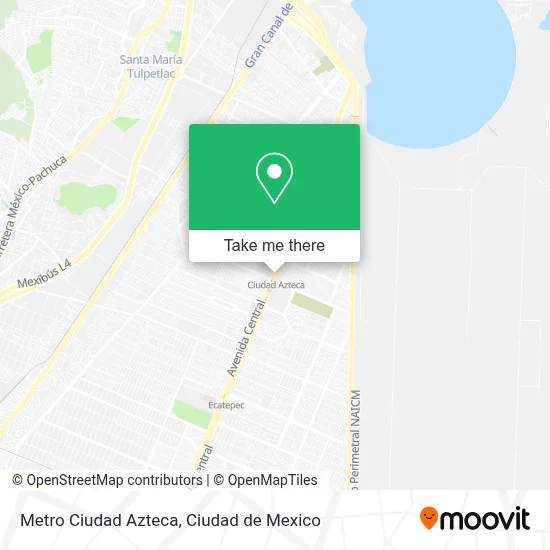 Metro Ciudad Azteca map