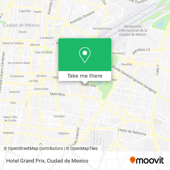 Hotel Grand Prix map
