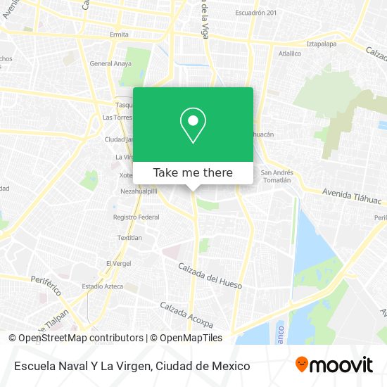 Mapa de Escuela Naval Y La Virgen