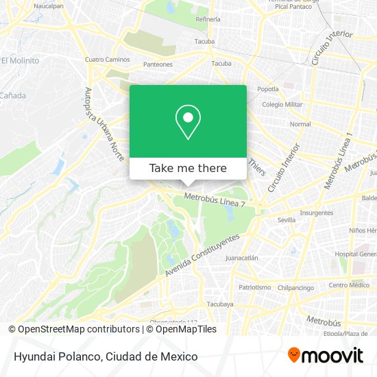 Hyundai Polanco map