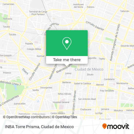 INBA Torre Prisma map