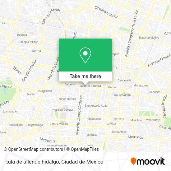 Mapa de tula de allende hidalgo