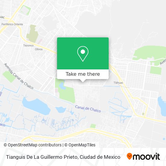 Tianguis De La Guillermo Prieto map