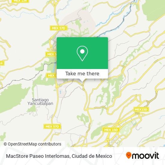 Mapa de MacStore Paseo Interlomas