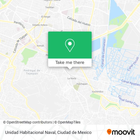 Unidad Habitacional Naval map