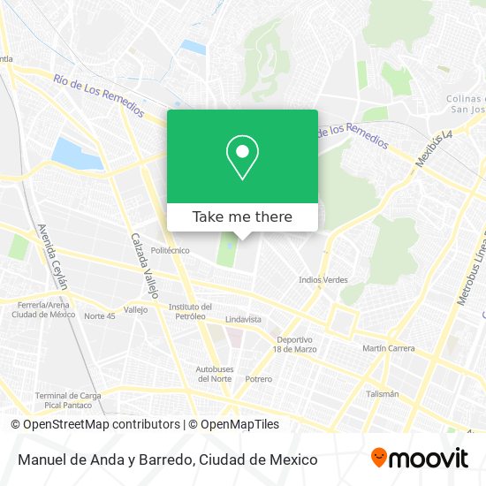 Mapa de Manuel de Anda y Barredo