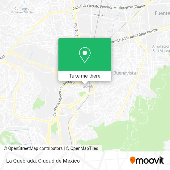 La Quebrada map