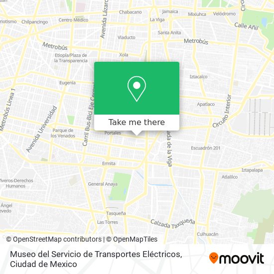 Mapa de Museo del Servicio  de Transportes Eléctricos