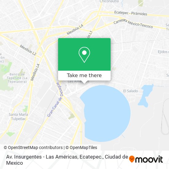 Av. Insurgentes - Las Américas, Ecatepec. map