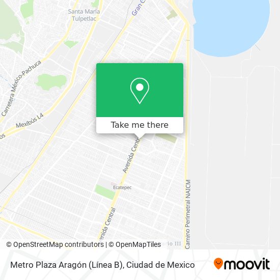 Metro Plaza Aragón (Línea B) map