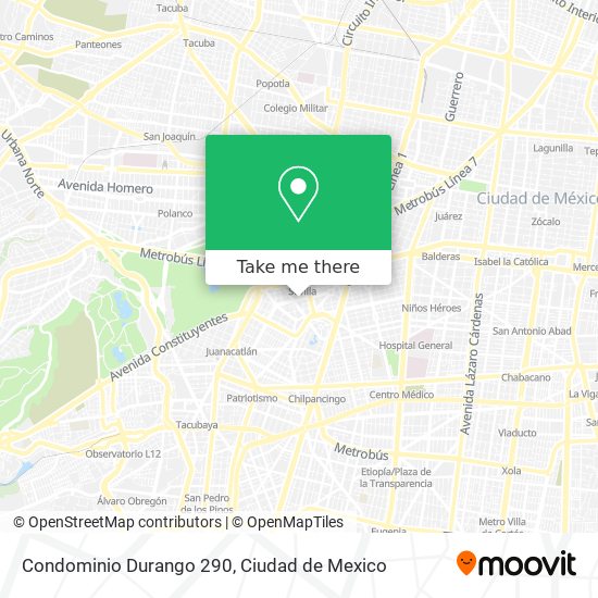 Condominio Durango 290 map
