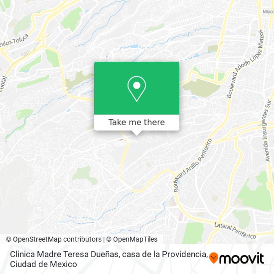 Clinica Madre Teresa Dueñas, casa de la Providencia map