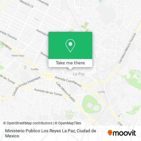 Mapa de Ministerio Publico Los Reyes La Paz