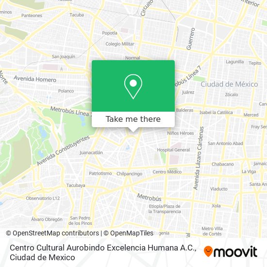 Centro Cultural Aurobindo Excelencia Humana A.C. map