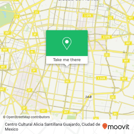 Mapa de Centro Cultural Alicia Santillana Guajardo