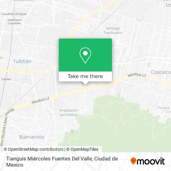 Tianguis Miércoles Fuentes Del Valle map