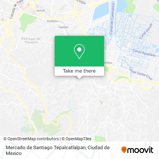 Mercado de Santiago Tepalcatlalpan map