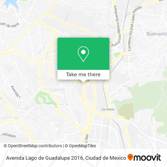 Mapa de Avenida Lago de Guadalupe 2016