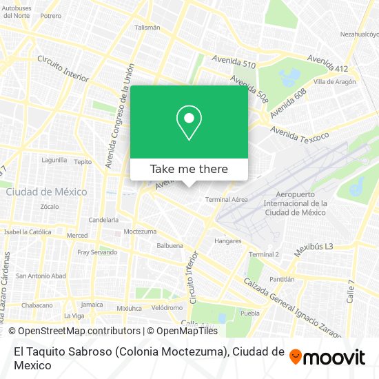El Taquito Sabroso (Colonia Moctezuma) map