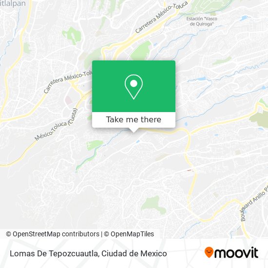 Lomas De Tepozcuautla map