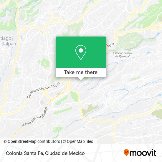 Colonia Santa Fe map