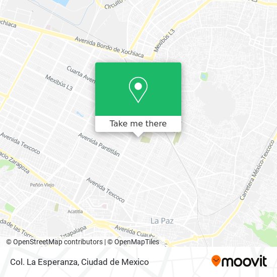 Col. La Esperanza map