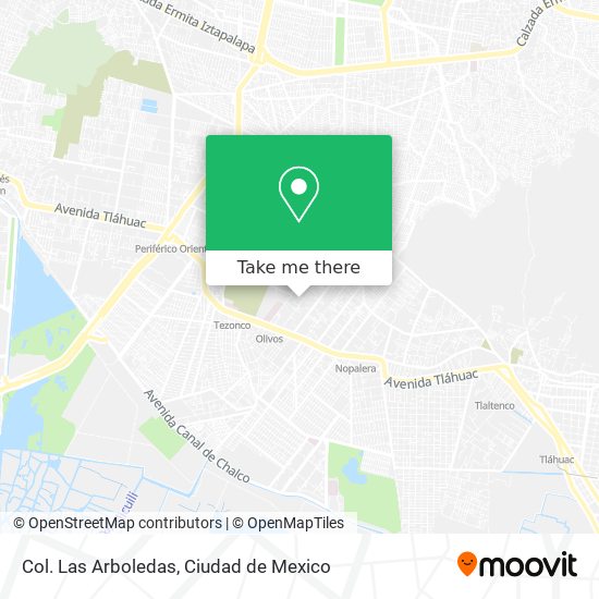Mapa de Col. Las Arboledas