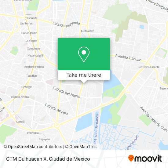 CTM Culhuacan X map