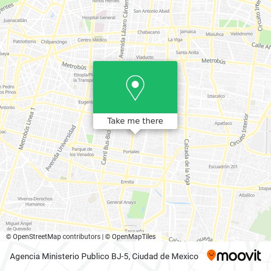 Agencia Ministerio Publico BJ-5 map