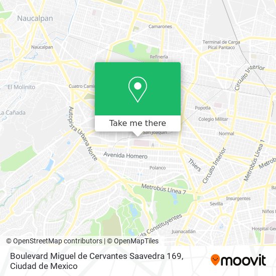 Boulevard Miguel de Cervantes Saavedra 169 map