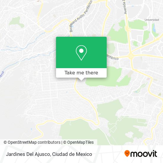 Jardines Del Ajusco map