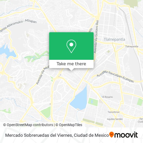 Mapa de Mercado Sobreruedas del Viernes