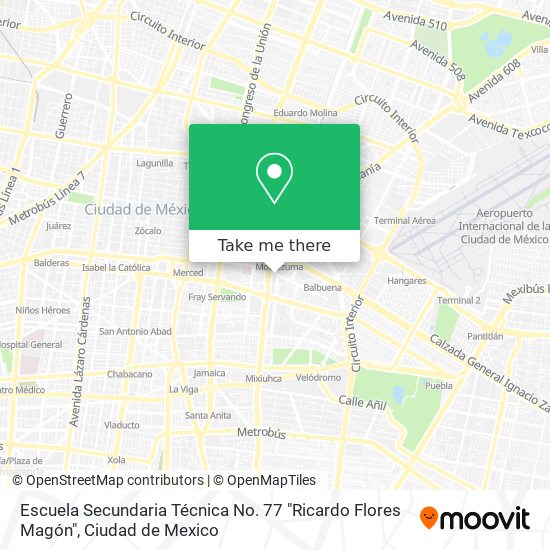 Escuela Secundaria Técnica No. 77 "Ricardo Flores Magón" map