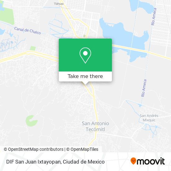 DIF  San Juan Ixtayopan map