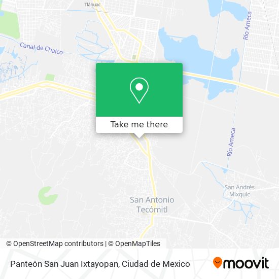 Panteón San Juan Ixtayopan map
