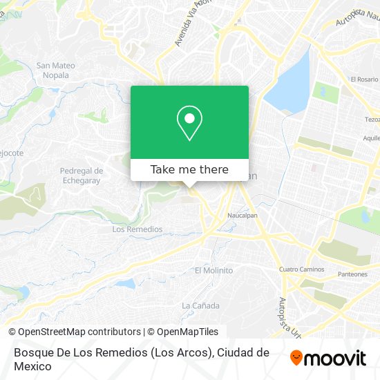 Bosque De Los Remedios (Los Arcos) map